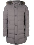 fur-trimmed padded coat