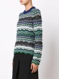 intarsia crew neck jumper