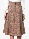 floral print A-line skirt