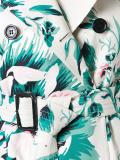 floral trench coat