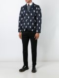 printed padded blazer 