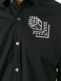 rose tattoo embroidered shirt