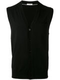 sleeveless v-neck cardigan