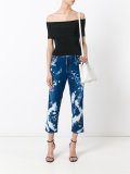 bleached straight jeans