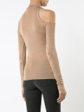 cut-out detail knitted top
