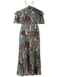 silk floral dress