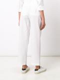 belted cropped straight trousers