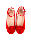 fringed trim ballerinas 