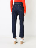 front-button jeans