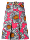 daisy print skirt