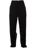 slit cropped trousers