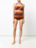 'Sedona' stripe high-waisted bikini bottoms