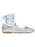 lace-up ballerinas
