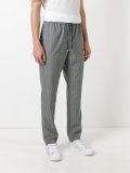 drawstring striped pants 