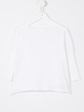 gathered sleeve jumper