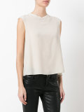 back pleat blouse
