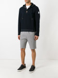 piqué drawstring track shorts