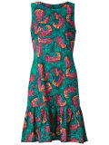 abstract print sleeveless dress