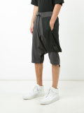 drawstring track shorts 