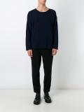 raw edge tail hem jumper