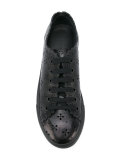 floral laser-cut sneakers