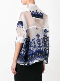tribal lace embroidered jumper