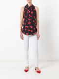 kiss printed sleeveless shirt 