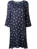 printed flared dress