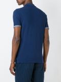 contrast placket polo shirt