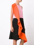 ruffle detail dress