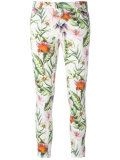 floral skinny trousers