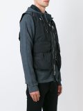 gilet detail hoodie