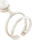 pearl detail knuckle ring