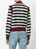 striped bomber jacket 