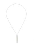 logo embossed pendant necklace