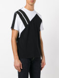 stripe panel T-shirt 