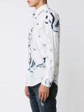 abstract print shirt