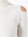 cut-off shoulders sweater