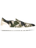 slip-on camouflage trainers