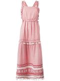 zigzag tassel detail dress