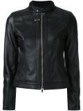 leather zip jacket 