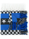 tasseled pattern scarf
