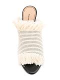 fringed mules