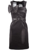 bow-detail fitted dress