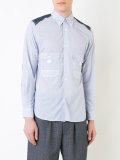 multi-prints button-down shirt