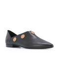 circle-embellished slip ons