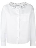 flower appliqué shirt