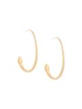 snake hoop earrings