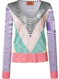 sheer zig-zag print top