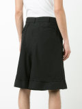 wide-legged drop-crotch bermudas
